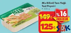 MİS DİLİMLİ TAM YAĞLI TOST PEYNİRİ 500 G MİS DİLİMLİ TAM YAĞLI TOST PEYNİRİ 500 G